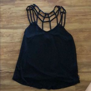 Black tank top
